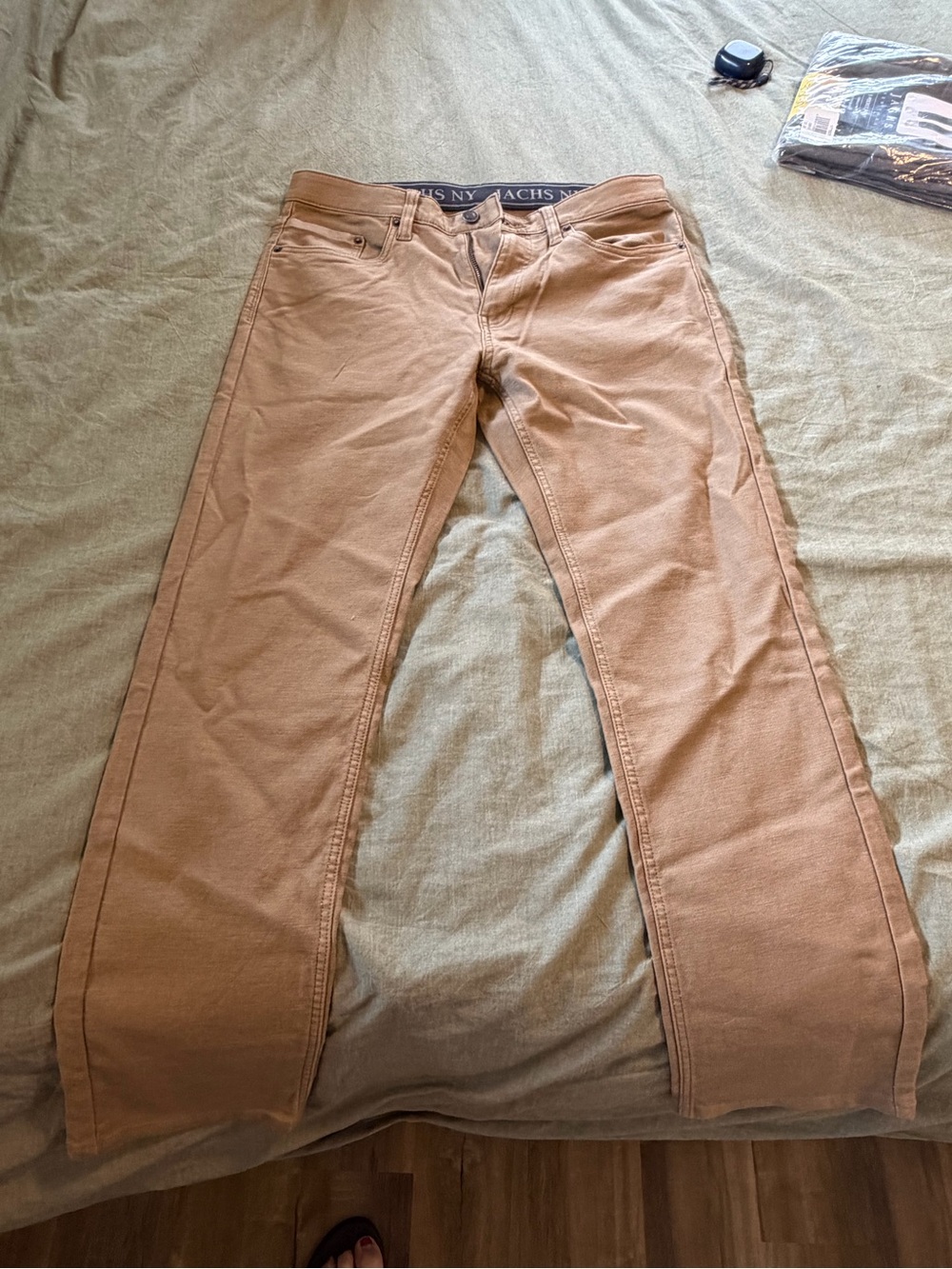 JACHS NY Men’s Tan Pants 32x30 Straight Leg NWOT